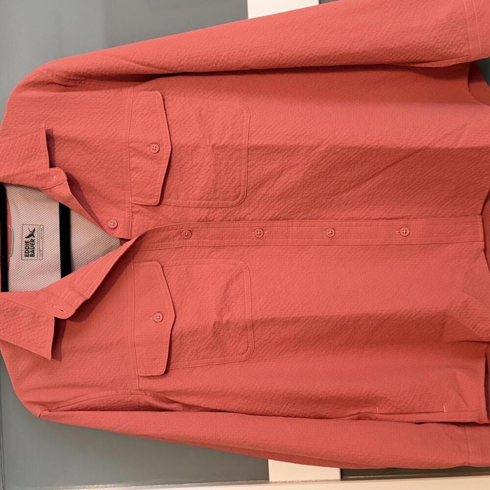 Eddie Bauer Women's Long Sleeve Coral Textured Shirt